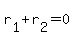 r%5B1%5D+%2B+r%5B2%5D+=+0
