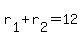 r%5B1%5D+%2B+r%5B2%5D+=+12