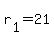 r%5B1%5D+=+21