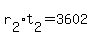 r%5B2%5D%2At%5B2%5D+=+3602