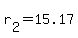 r%5B2%5D+=+15.17