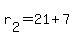 r%5B2%5D+=+21%2B7
