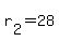 r%5B2%5D+=+28