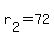 r%5B2%5D+=+72
