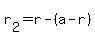 r%5B2%5D+=+r+-+%28a+-+r%29