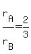 r%5BA%5D%2Fr%5BB%5D+=+2%2F3