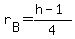 r%5BB%5D+=+%28h-1%29%2F4