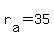 r%5Ba%5D+=+35
