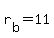 r%5Bb%5D+=+11