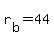 r%5Bb%5D+=+44