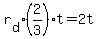 r%5Bd%5D%2A%282%2F3%29%2At+=+2t