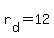 r%5Bd%5D+=+12