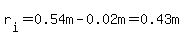 r%5Bi%5D=0.54m-0.02m=0.43m