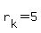r%5Bk%5D+=+5