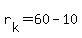 r%5Bk%5D+=+60+-+10
