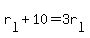 r%5Bl%5D+%2B+10+=+3r%5Bl%5D