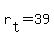 r%5Bt%5D+=+39