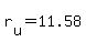 r%5Bu%5D+=+11.58