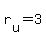 r%5Bu%5D+=+3+