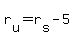 r%5Bu%5D+=+r%5Bs%5D+-+5