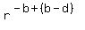 r%5E%28-b+%2B+%28b-d%29%29