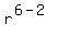 r%5E%286-2%29