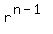 r%5E%28n-1%29