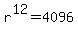 r%5E12=4096%29