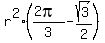 r%5E2%28%282pi%29%2F3-sqrt%283%29%2F2%29