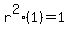 r%5E2%281%29=1