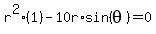 r%5E2%281%29+-+10r%2Asin%28theta%29+=+0