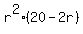 r%5E2%2820-2r%29