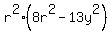 r%5E2%288r%5E2-13y%5E2%29