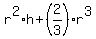 r%5E2%2Ah+%2B+%282%2F3%29%2Ar%5E3