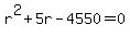r%5E2%2B5r-4550=0