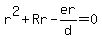 r%5E2%2BRr-er%2Fd=0