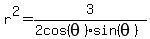 r%5E2=+3%2F%282cos%28theta%29%2Asin%28theta%29%29