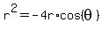 r%5E2=-4r%2Acos%28theta%29
