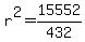 r%5E2=15552%2F432