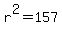 r%5E2=157