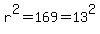 r%5E2=169=13%5E2
