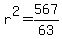r%5E2=567%2F63