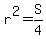 r%5E2=S%2F4