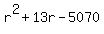 r%5E2+%2B+13r+-+5070