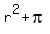 r%5E2+%2B+pi%2C