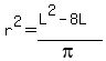 r%5E2+=+%28L%5E2-8L%29%2Fpi