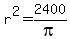 r%5E2+=+2400%2Fpi