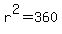 r%5E2+=+360