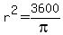 r%5E2+=+3600%2Fpi