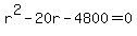 r%5E2-20r-4800=0